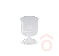 Pohár műanyag üveghatású boros 2dl 10db talpas (PS) 73112