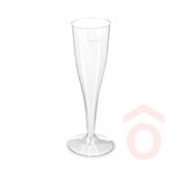 Pohár műanyag üveghatású pezsgős 1dl 6db (PS) 65161