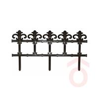 Kerítés szegély ma. 0.7x34xH86cm fekete