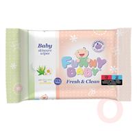 Nedves törlőkendő Funny Baby 72db fresh & clean