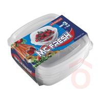 Mc FRESH Ételtároló 3db 0,9L 17,5x17x6cm 1806
