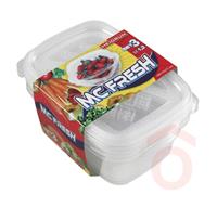 Mc FRESH Ételtároló 3db 1,2L 20x14,5x8cm  1809
