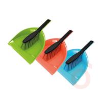 Szemeteslapát műanyag + kefe gumi éllel 306203