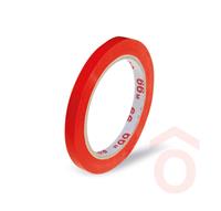 Tasakzáró ragasztószalag 66mx9mm piros (PVC) 67401