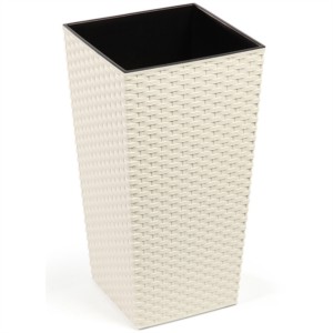 Kaspó 40x40x75,3cm Finezja rattan krém La575-74