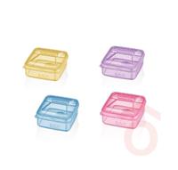 Tároló szögletes pattintós fedéllel 250ml bg-388