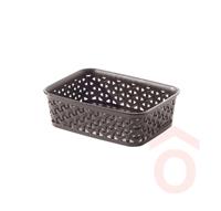 Kosár műanyag rattan A6 barna 203415 CU770 curver