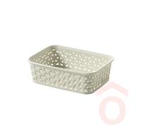 Kosár műanyag rattan A6 krém 203416 CU770 curver