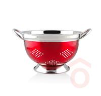 Tésztaszűrő RM 23,5cm rm. metál AVANZA piros 15851824R