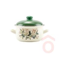 Lábas  3,3l fedővel zománcozott oliva 20cm 14828 PHome