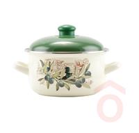 Lábas  4,8l fedővel zománcozott oliva 22cm 14829 PHome